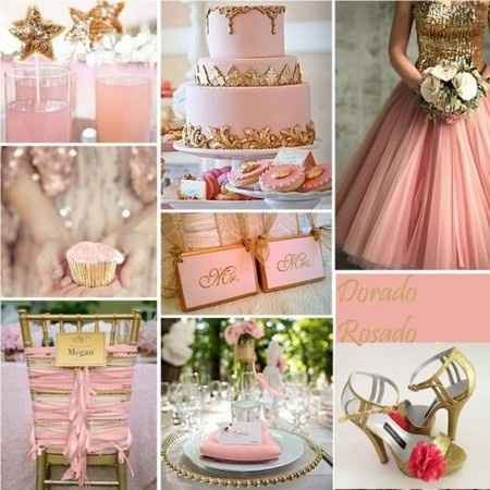 Le club du mariage rose et or