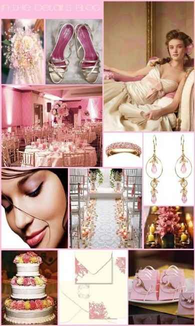 Le club du mariage rose et or