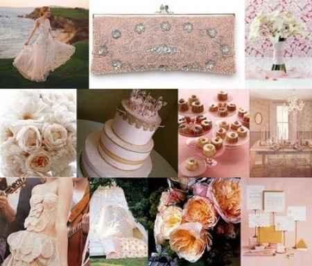 Le club du mariage rose et or