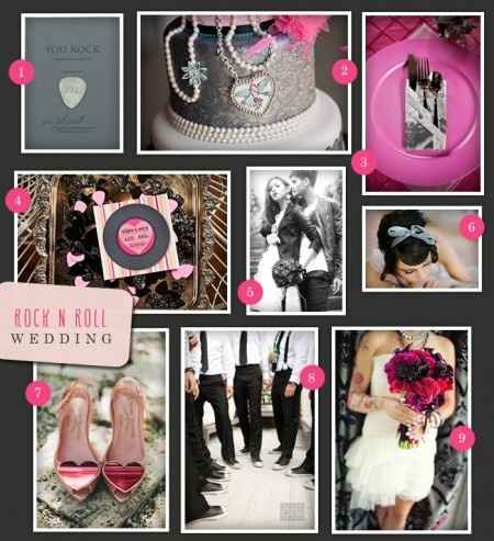 Theme rock'n'roll pour mariage