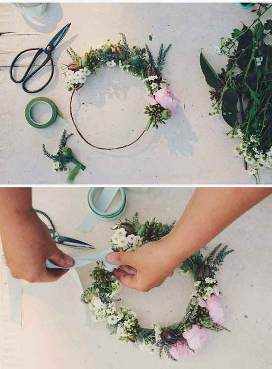  8 DIY pour des couronnes de fleurs