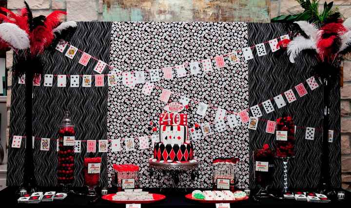 mariage thème casino