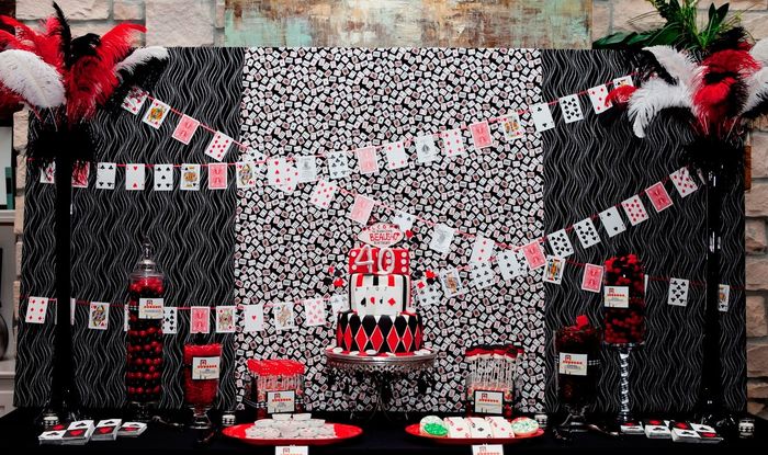 mariage thème casino