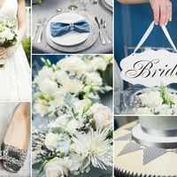 Le club du mariage bleu et gris