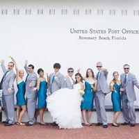 Le club du mariage bleu et gris