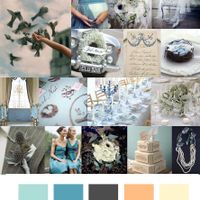 Le club du mariage bleu et gris