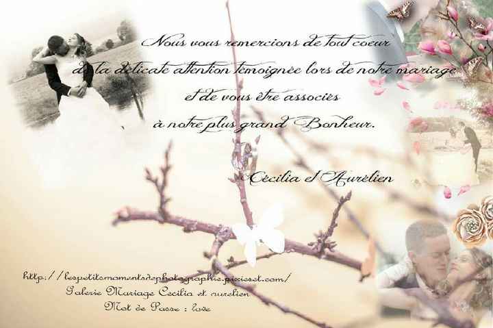 Nos cartes de remerciements - 2