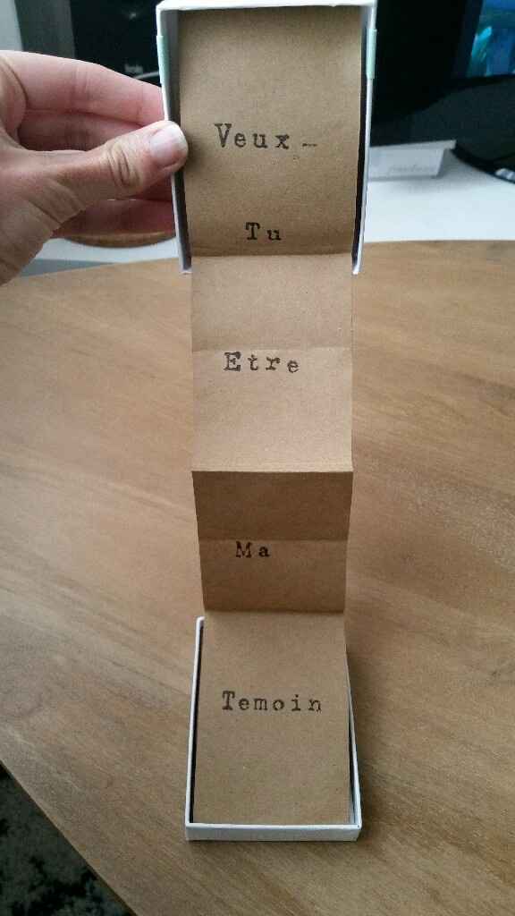 Ma demande de témoin qu'en pensez-vous? - 2