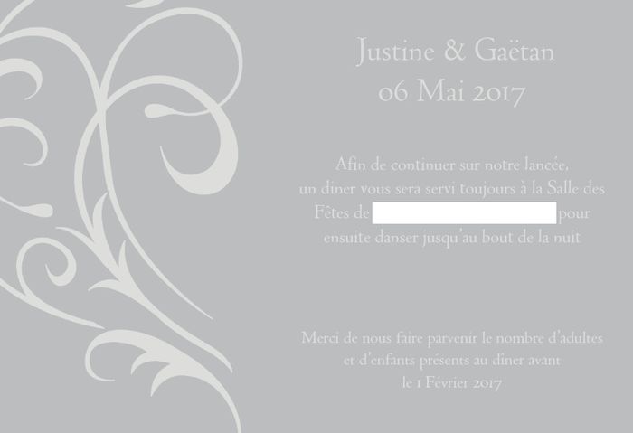 Style du faire part