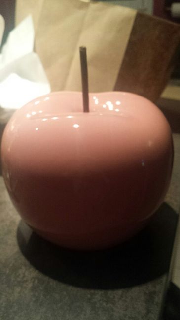 Pomme rose numéro de table - 1