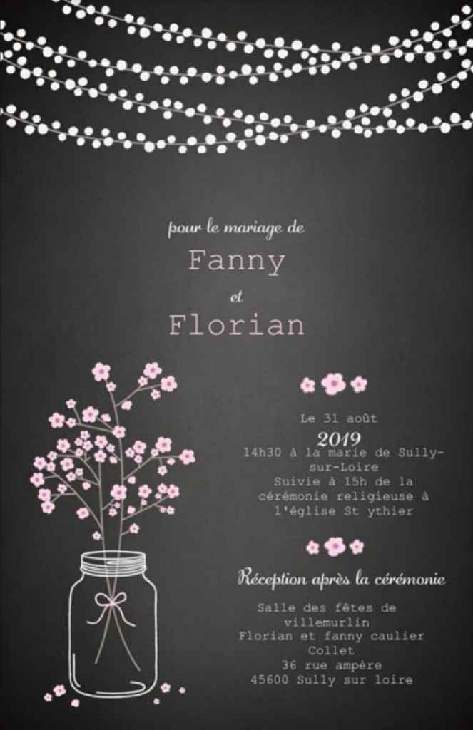 Faire part reçu - 1