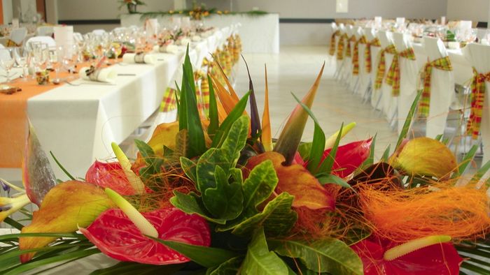 décoration tables exotique
