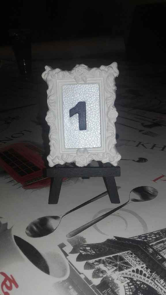 Diy du soir support numero de table - 1