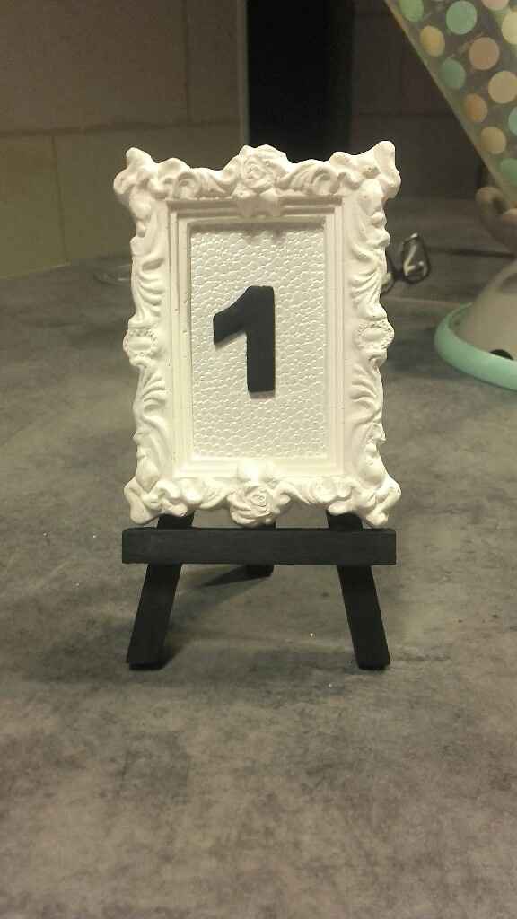 Diy du soir support numero de table - 1