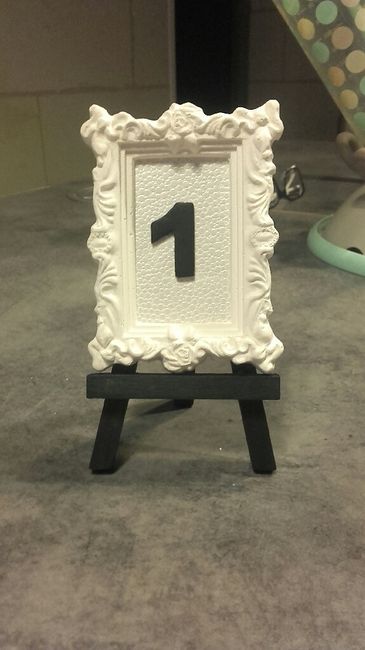 Diy du soir support numero de table - 1