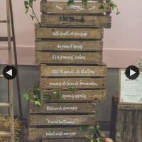 Menu sur cagettes en bois - 1