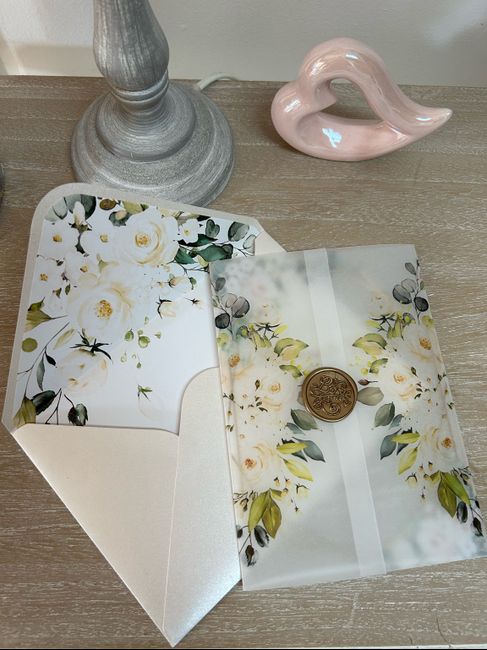 Faire part en pvc acrylique givre 2