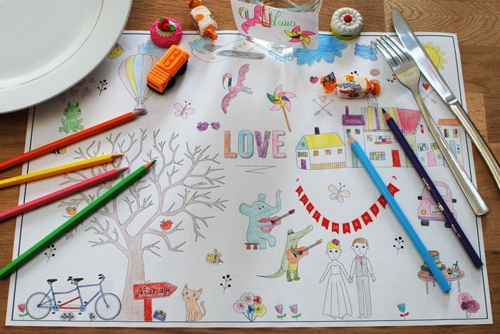 set de table pour dessiner !!