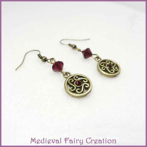 Boucles d'oreilles celtiques/medievales