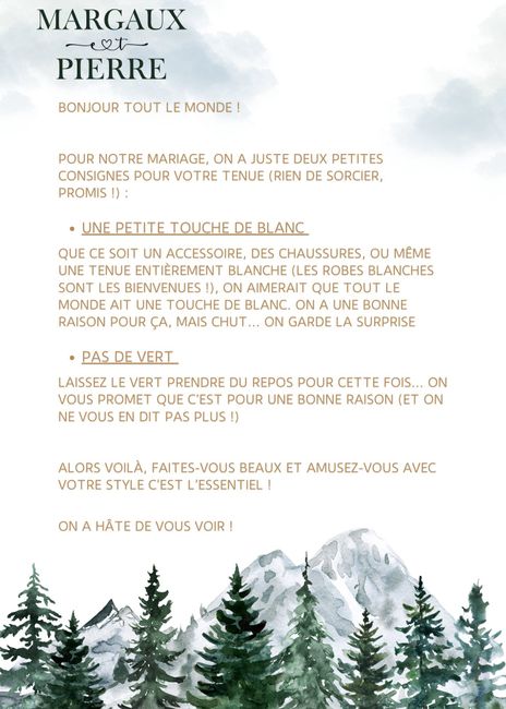 Notre petit dresscode