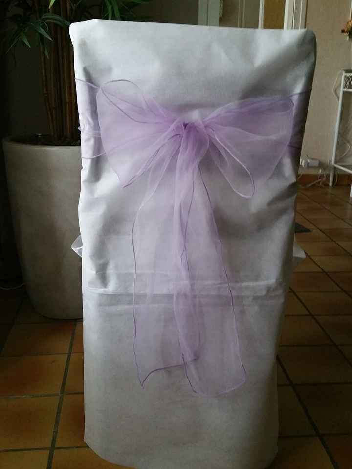 Housse chaises et noeuds organza