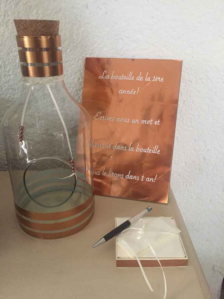 Essai de notre table de la bouteille de la première année - 1