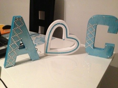 lettre pour table urne deco