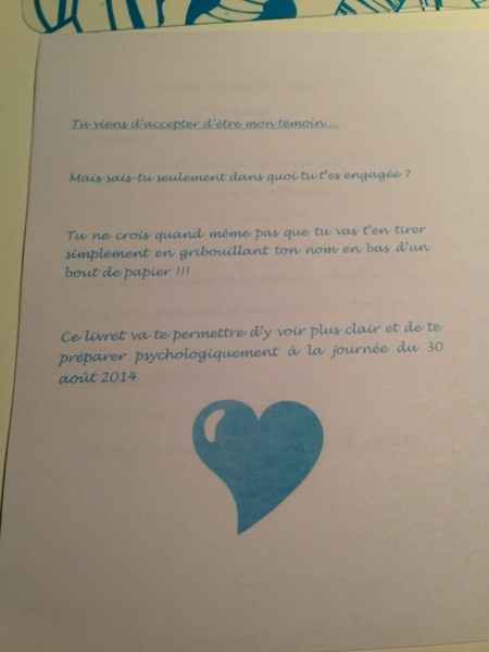 Kit du parfait témoin - 1