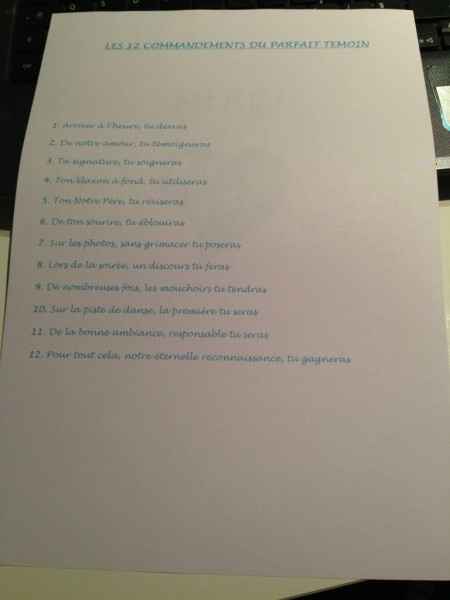 Kit du parfait témoin - 4