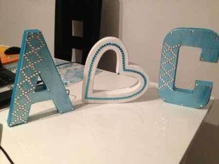 lettre pour table urne deco