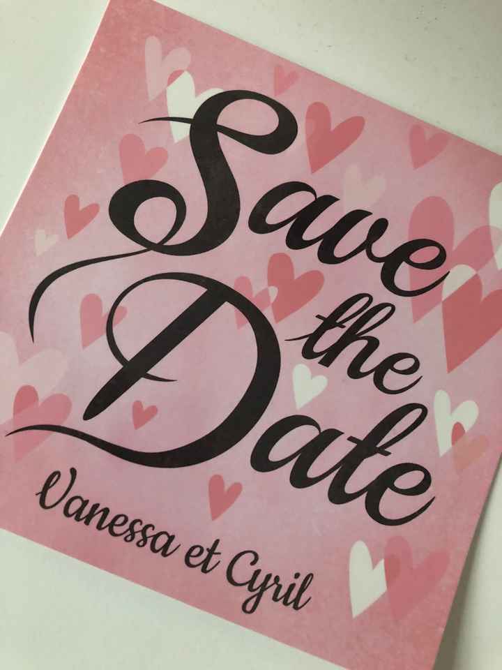  J’ai reçu mes Save the date !! 🤗🤗🤗 - 1