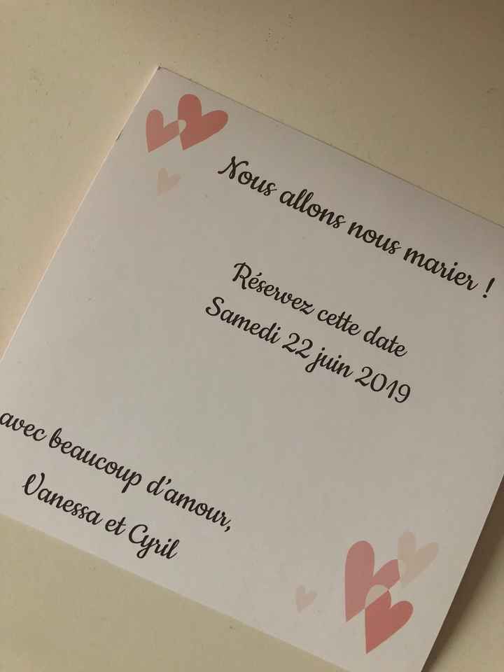  J’ai reçu mes Save the date !! 🤗🤗🤗 - 2