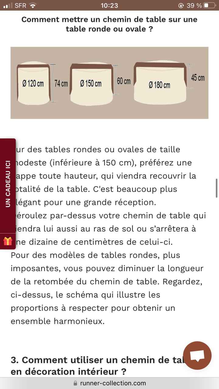 Chemin de table - 1