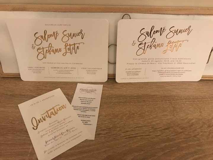 Nos Faire part (FR et IT)