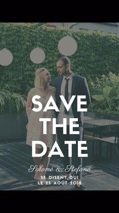 Save The Date pour notre jour-j