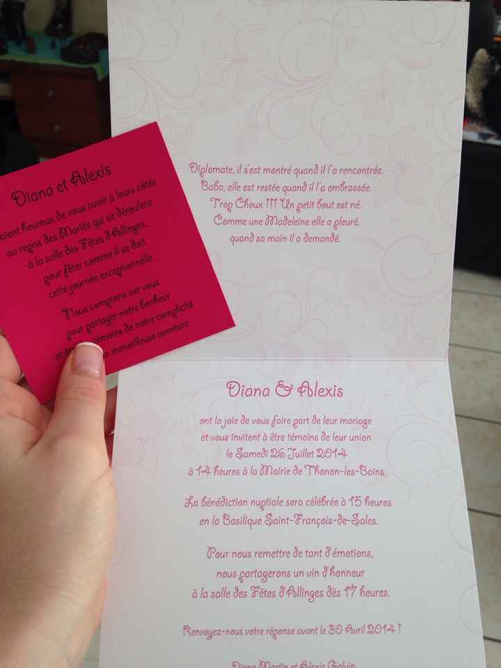 Photo de vos faire part!!!!! - 2