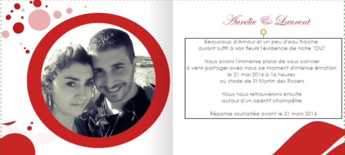 Faire-Part 1ere et 4eme page