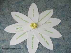 Menu Fleur