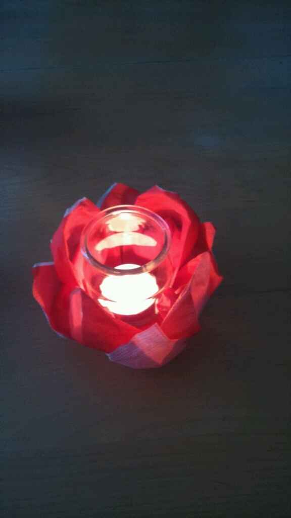 Idée deco de table photophore lotus - 1