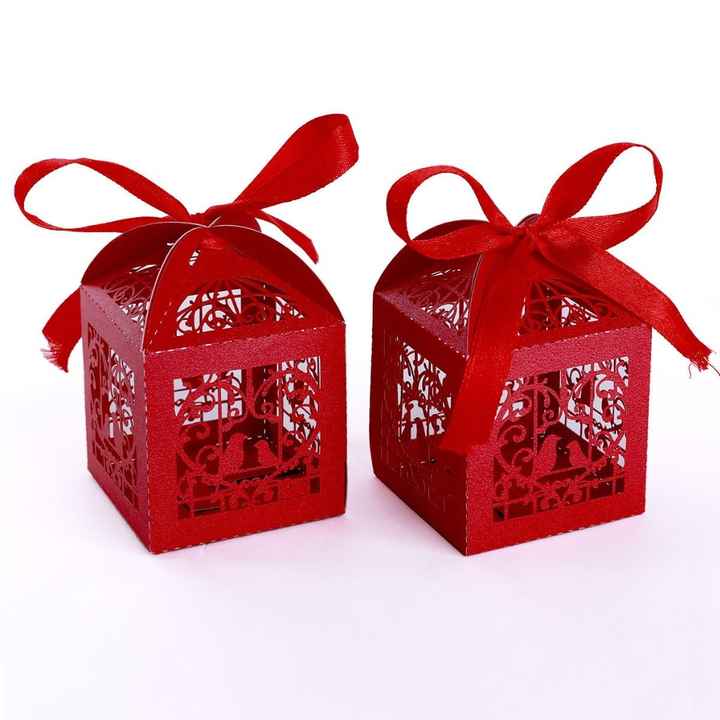 Boite à dragées Rouge