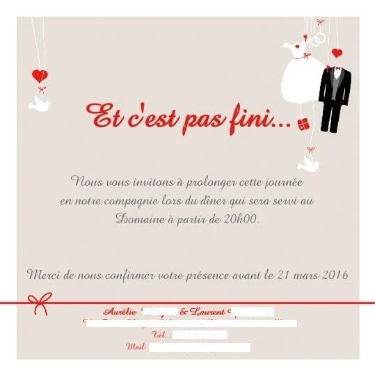 Carton Invitation Repas