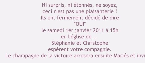 Texte faire part  - 2