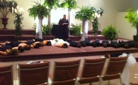 Wedding planking