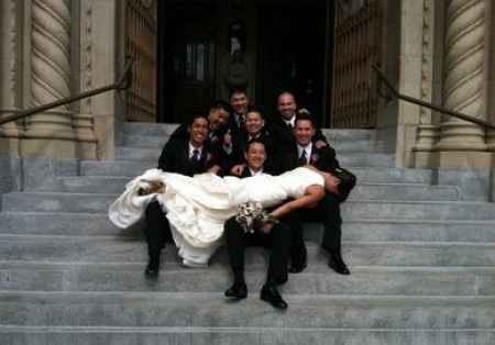 Wedding planking
