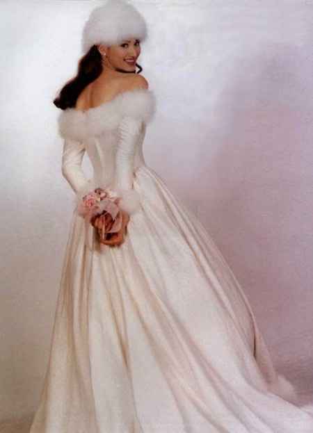 Robe de mariée spécial hiver