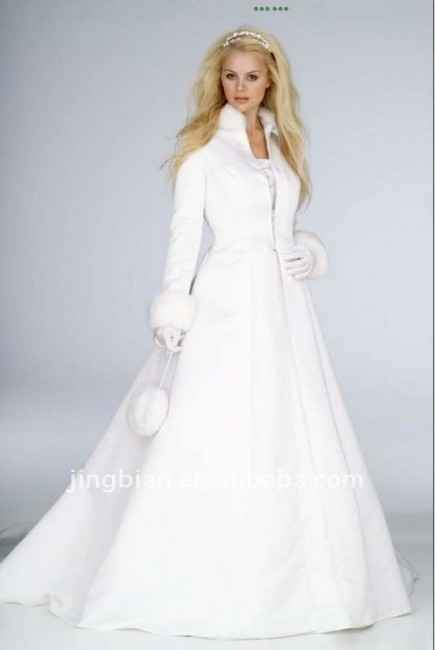 Robe de mariée spécial hiver