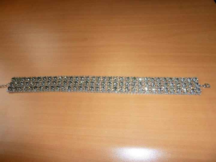 Tour du cou strass - 3 rangs - 29 cm