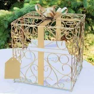 Urne pour thème ivoire et or - 1