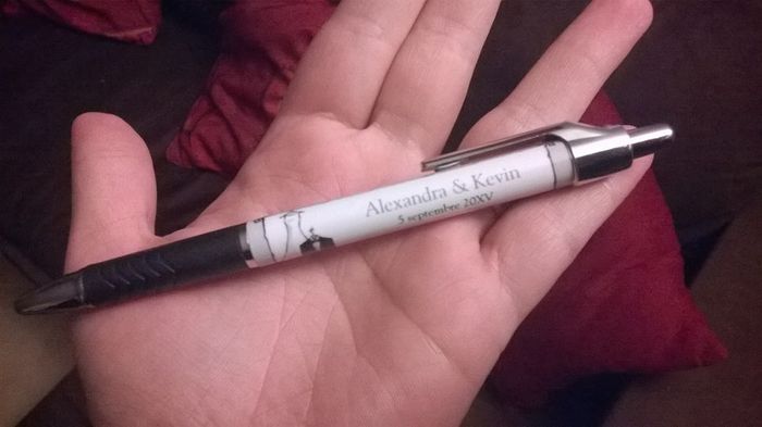 Notre stylo pour le livre d'or