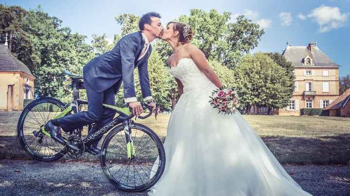 Parce que le vélo fait partie de notre vie de mariés 